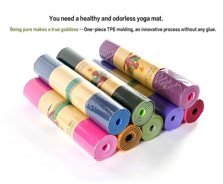 SingleColor TPE Composite Yoga Mat suppliers