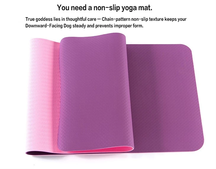 SingleColor TPE Composite Yoga Mat high quality